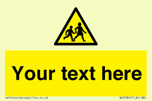 Custom Warning children Sign